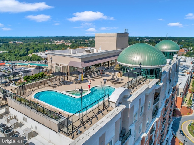 view of pool