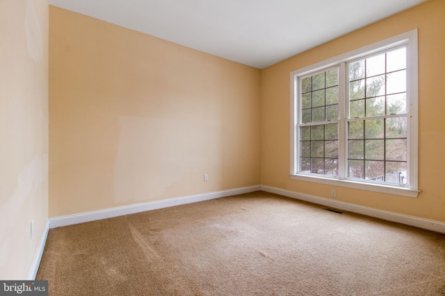 view of carpeted empty room