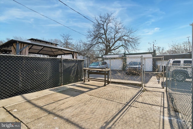 view of patio with a gazebo