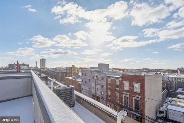 balcony with central AC