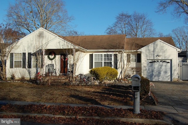 ranch-style house with a garage