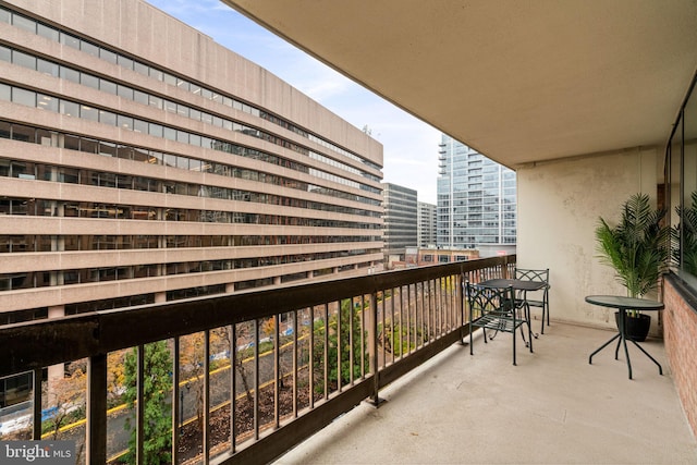 view of balcony