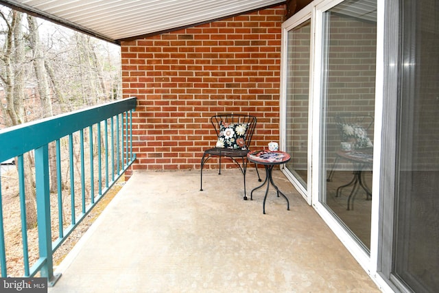 view of balcony