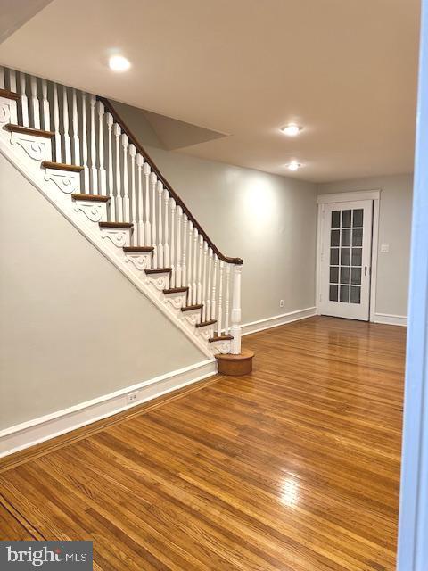 interior space featuring hardwood / wood-style flooring