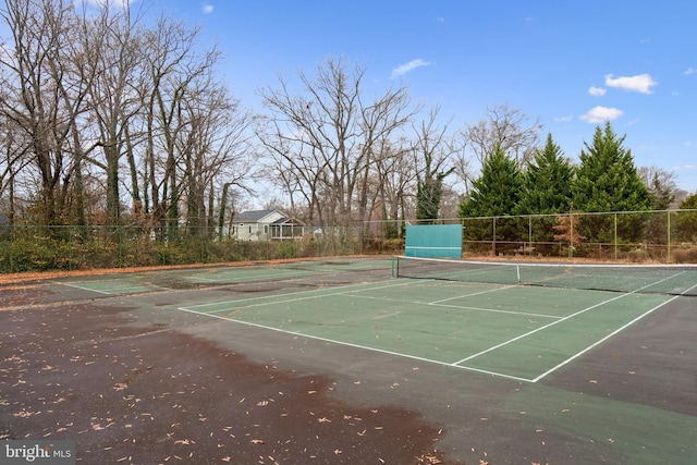 view of sport court