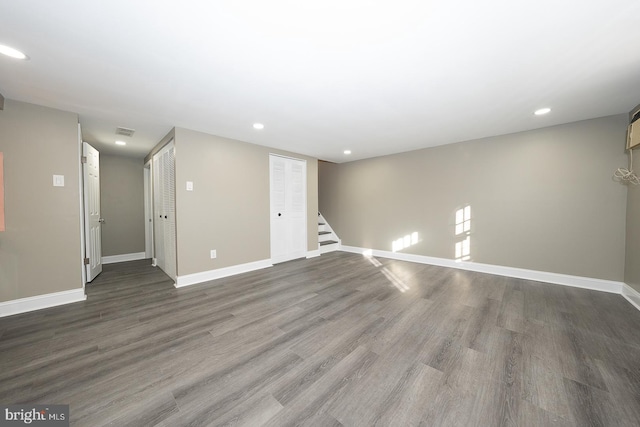 interior space with wood-type flooring