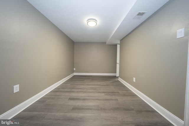 interior space featuring hardwood / wood-style floors