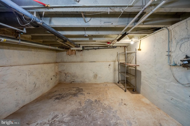 view of basement