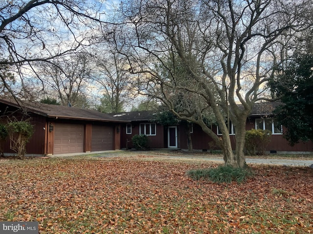 ranch-style house with a garage