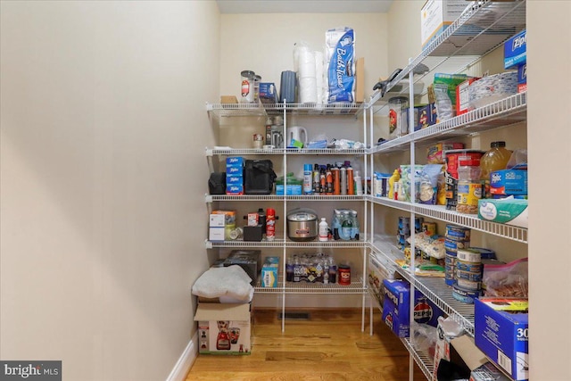 view of pantry