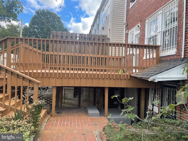 deck featuring a patio