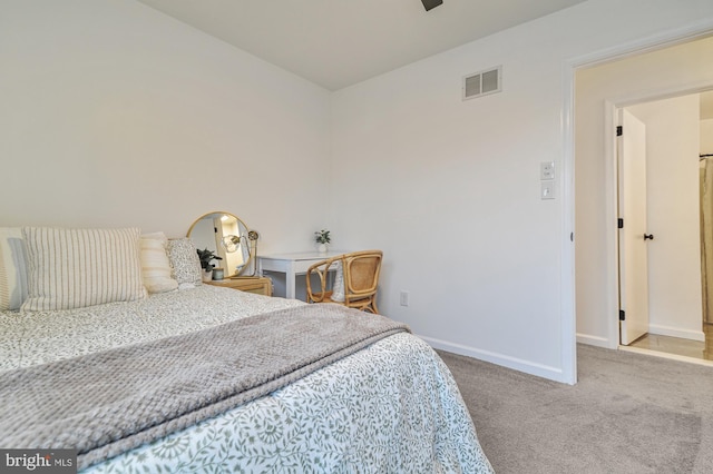 bedroom featuring carpet floors