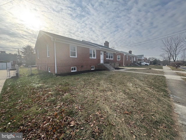 exterior space featuring a yard