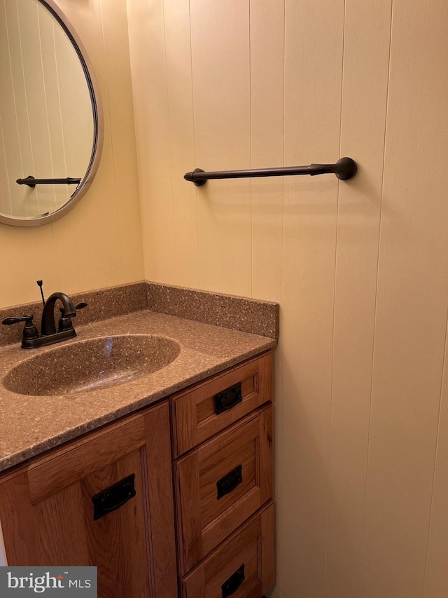 bathroom with vanity