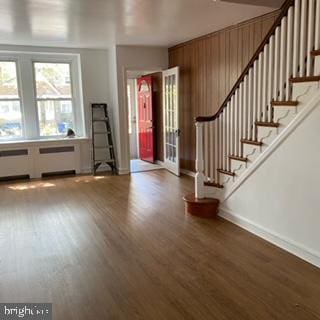 entryway featuring dark hardwood / wood-style floors