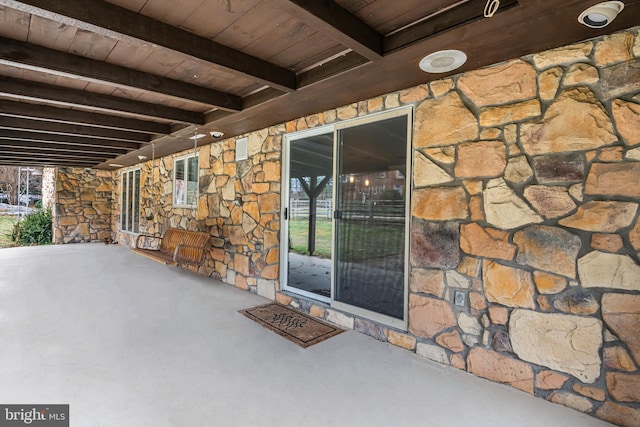 exterior space with a patio area