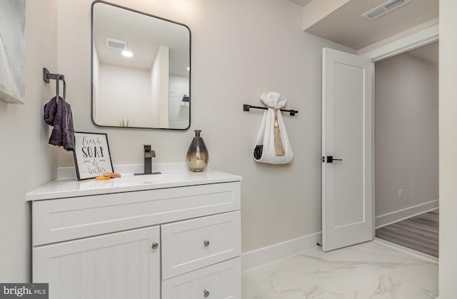 bathroom featuring vanity