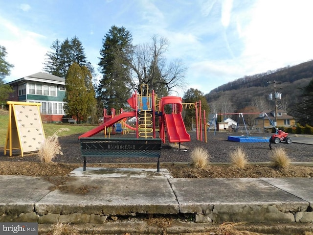 view of jungle gym