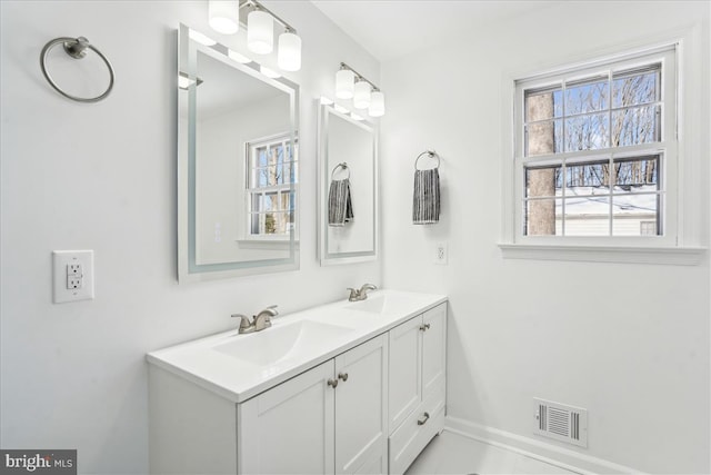 bathroom featuring vanity