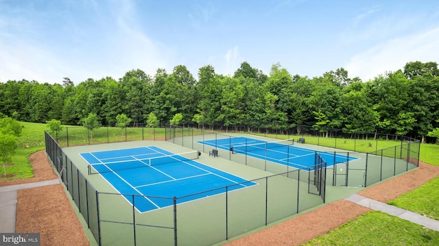 view of tennis court