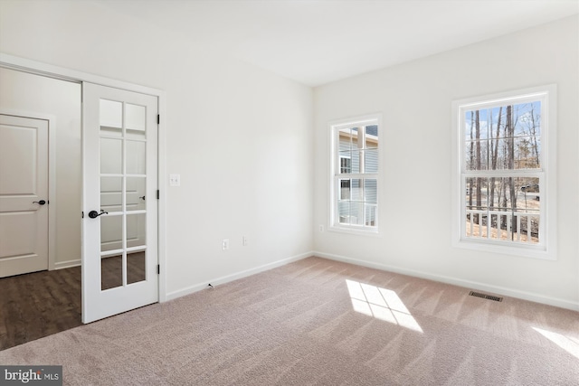 view of carpeted empty room