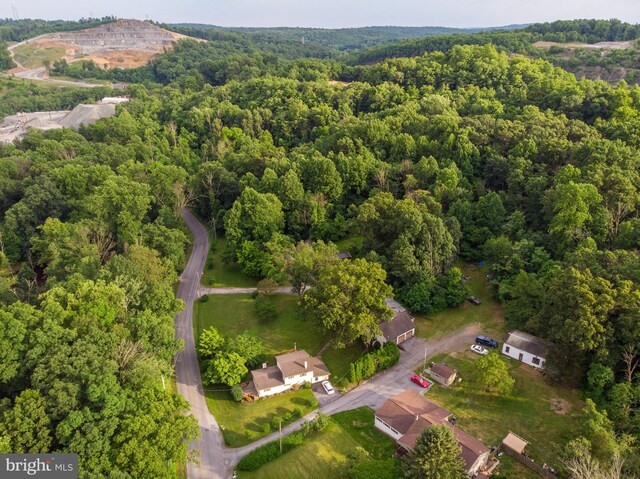 82 Quarry Rd, Birdsboro, PA 19508 - aerial view of property and surrounding area featuring a heavily wooded area