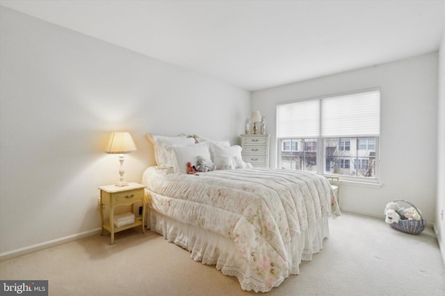 bedroom with carpet floors