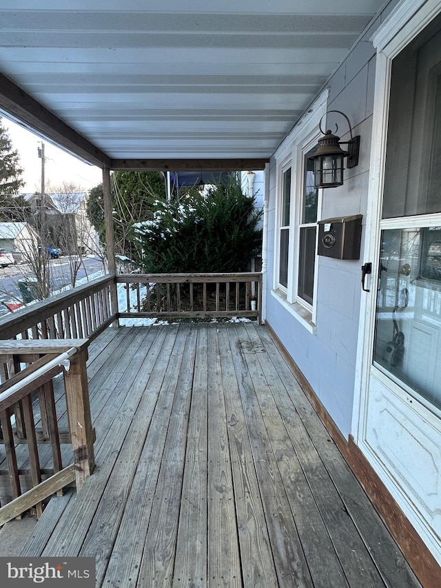 view of wooden terrace