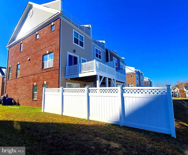 view of rear view of property