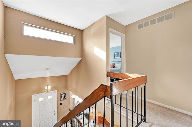 interior space with carpet floors