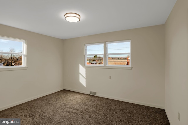 view of carpeted empty room