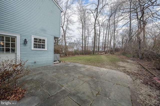 view of patio with central air condition unit