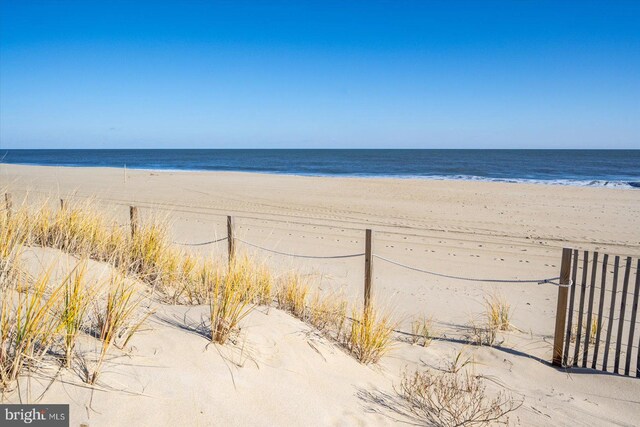 property view of water with a view of the beach