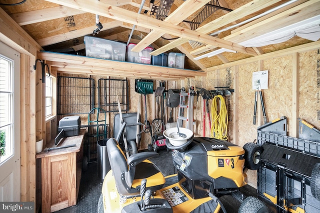 view of storage room