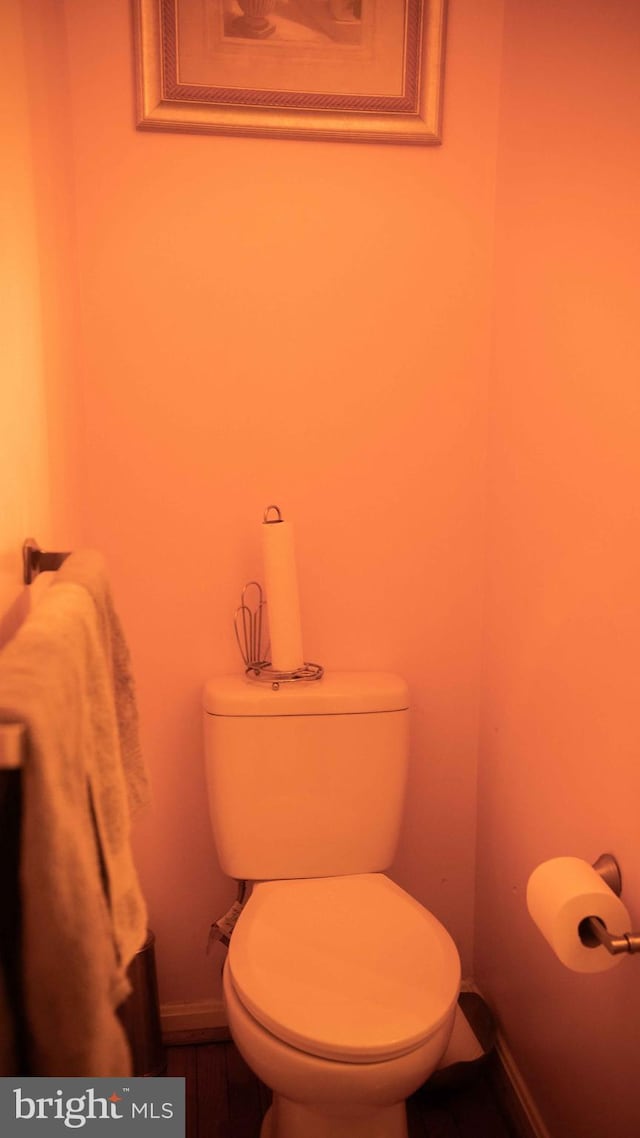 12817 Glasgow Ct, Fort Washington, MD 20744 - bathroom featuring toilet and baseboards