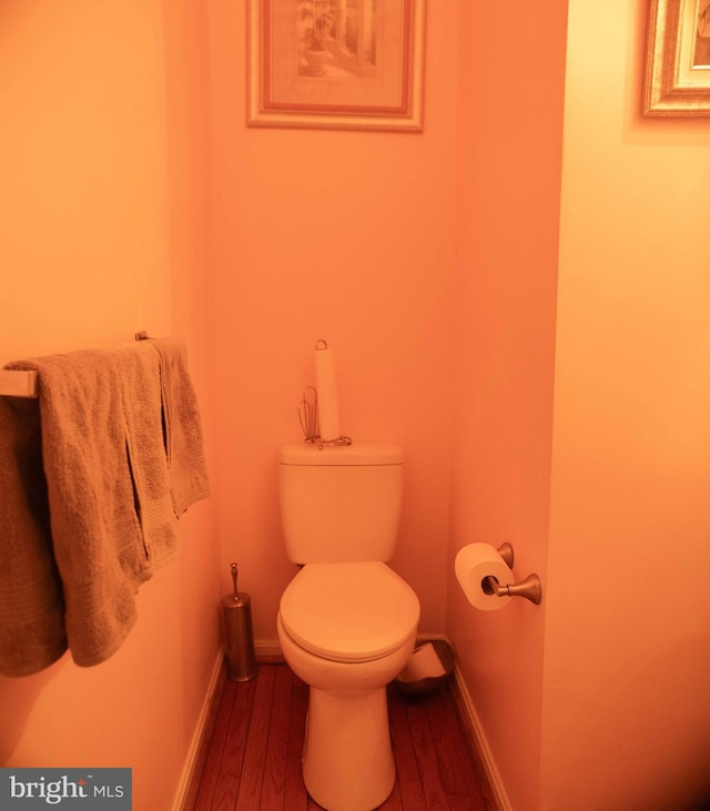 12817 Glasgow Ct, Fort Washington, MD 20744 - bathroom featuring wood finished floors and toilet