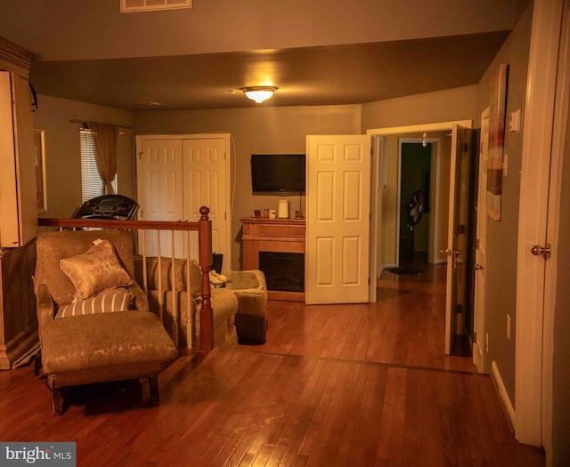 12817 Glasgow Ct, Fort Washington, MD 20744 - sitting room with hardwood / wood-style floors and a fireplace