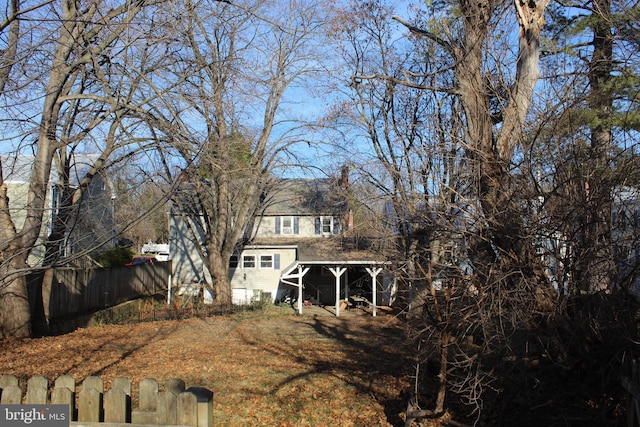 view of back of property