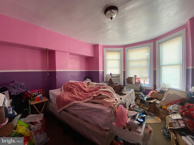 bedroom featuring carpet flooring