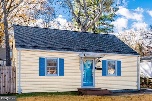 view of front of home