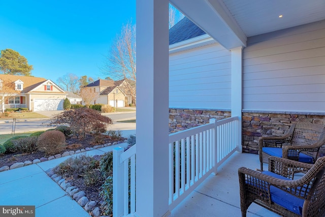 balcony with a porch