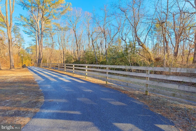 view of road