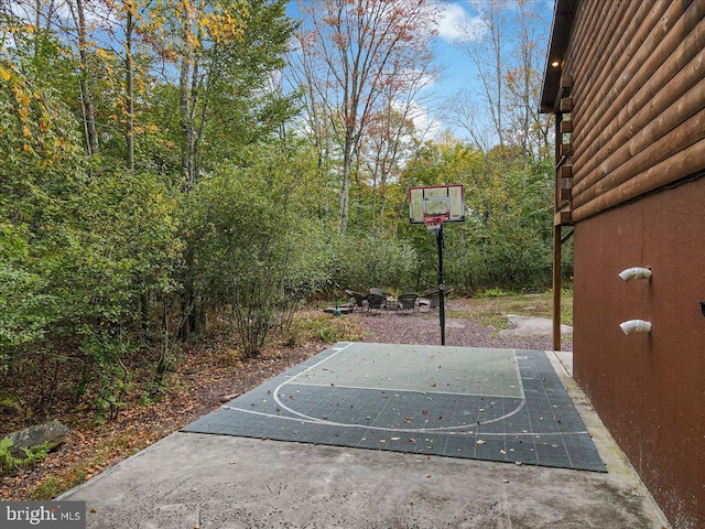 view of sport court