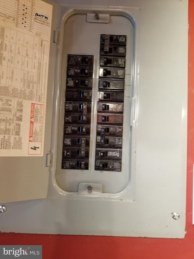 utility room featuring electric panel