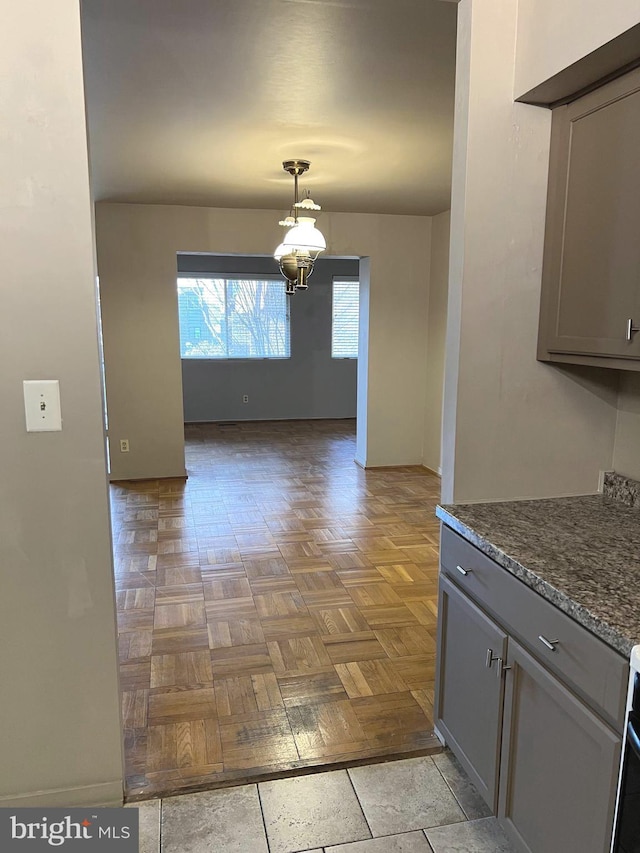 view of unfurnished dining area