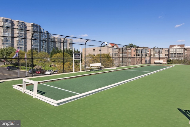 view of sport court