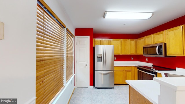 kitchen with stainless steel appliances