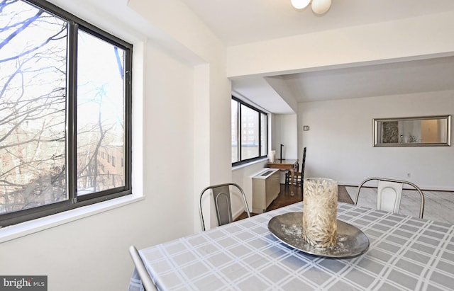 view of dining area