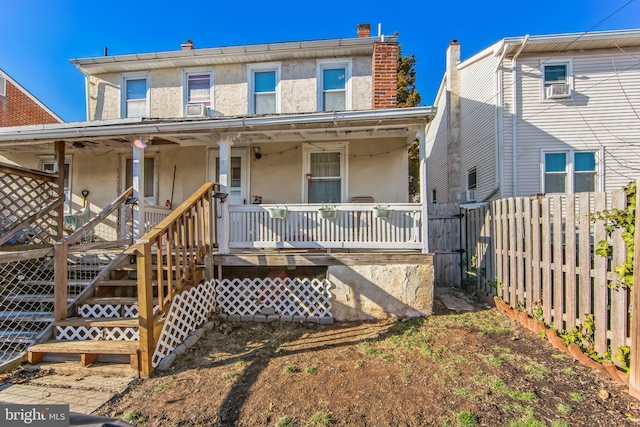 exterior space with a porch