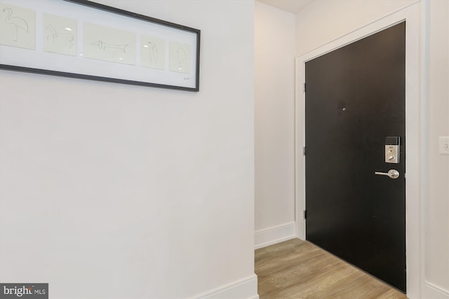 interior space featuring light hardwood / wood-style flooring